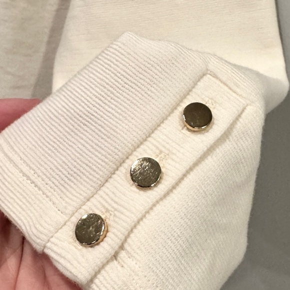 Talbots Cream Sabrina Portrait Collar Top - Picture 5 of 11